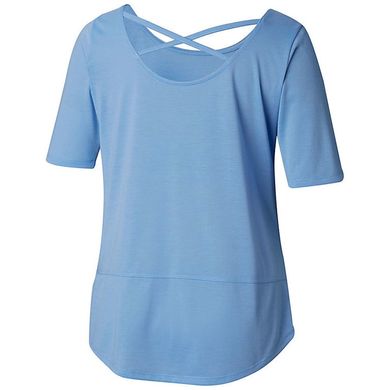 Женская футболка Columbia ANYTIME CASUAL™ SHORT SLEEVE SHIRT голубая 1837031-450, Голубой, SS19