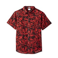 Мужская рубашка Columbia UNDER EXPOSURE™ II SHORT SLEEVE SHIRT красная AM9135 612, Красный, SS18