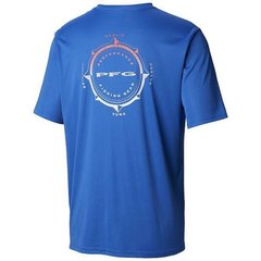 Чоловіча футболка Columbia TERMINAL TACKLE PFG COMPASS™  SHORT SLEEVE SHIRT  синя 1847201-487, синій, SS19