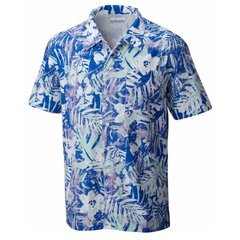 Мужская рубашка Columbia TROLLERS BEST™ SHORT SLEEVE SHIRT сине-сиреневая FM7011 497 S