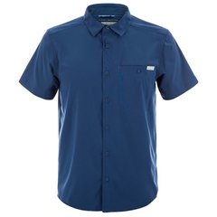 Мужская сорочка Columbia TRIPLE CANYON™ SOLID SHORT темно-синяя 1773241-469, Темно-синий, SS19