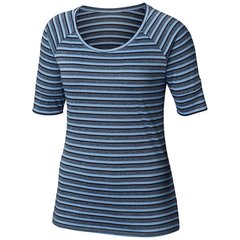 Жіноча футболка Columbia WALKABOUT ™ TEE синя в смужку 1837121-450, синій, SS19