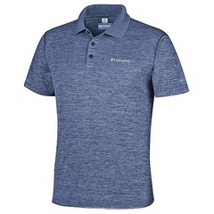 Мужская рубашка-поло Columbia ZERO RULES™ POLO SHIRT синяя 1533303-469, Темно-синий, SS19