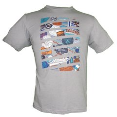 Мужская футболка Columbia CHILTON CLIFF™ TEE серая 1842021-039, серый, SS19
